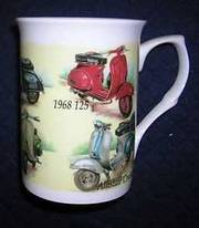 Vespa Scooters Mug - Superb Assorted Vintage Vespas