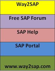  Way2SAP | Free SAP Forum | SAP Help