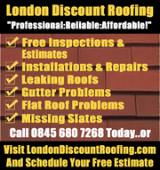 Flat Roof Problems In London?  Call 0845 680 7268 Now!