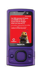 Buy Nokia 6700 Slide Purple Mobile Phone on Vodafone PAYG Online in UK