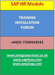 SAP HR Training | SAP HR Installation | SAP HR Forum 