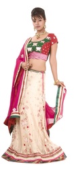 Lehenga Cra me Net Pink Odhni of Kadri Brand