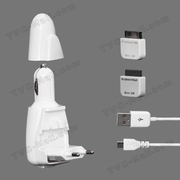 2 in 1 USB Travel Charger + Car Charger for iPad Samsung Galaxy Tab
