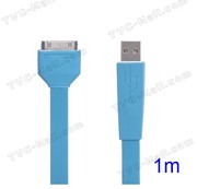 Flat USB Sync Data Charging Cable for iPhone iPad iPod