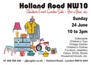 Holland Road NW10 Residents Front Garden Sale Bric a Brac Etc.