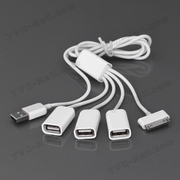 3 Ports USB 2.0 Hub Splitter Data Charger Cable for Apple iPhone iPad