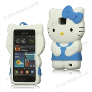 3D Hello Kitty Silicone Back Case for Samsung I9100 Galaxy S2 / II