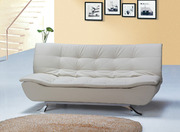 Designer Ivory Faux Leather Sofa Bed 4 Seater (Model: S/B003-I) 