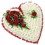 Buy beautiful full heart from flowers 4 funeral