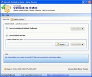 Outlook to Lotus Notes Migration Tool