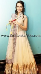 Beautiful Shraddha Kapoor Style White Lehenga
