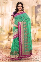 Embroidery Saree Imparts Glamour and Style