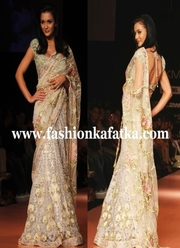 Gorgeous Amy Jackson Style Saree at Lakme Fashion Week