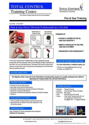 Fire & Gas Field Devices Fundamentals Course