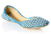 Girls Leather Beads Adorn Pump