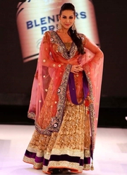 Dazzling Malaika Arora Style Lehenga Choli @ Fashion Show