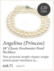 Christmas special offer - Angelina Freshwater Pearl Necklace @ 20% Off
