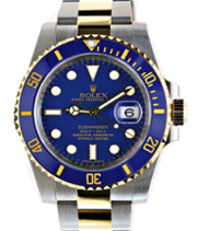 Pre-owned Rolex Submariner 116613 Blue Dial