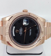 Pre owned Rolex Day Date II 212835 Rose Gold