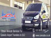 Hire a minicab in for Gatwick airport transfers in £62 only 