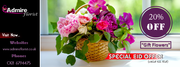 Admire florist offers 20% off at a precious collection of flower gifts