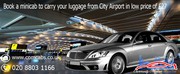 Cheap minicab to move along with your luggage from City Airport