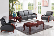Excess Stock Leather 3+1+1Seater Sofa 