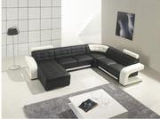 Excess Stock Corner Black and White Sofa