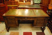 London Edwardian Rep Writing Desks Office Captain Chairs Bargains