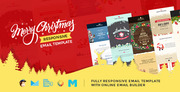Christmas Responsive Email Template with Builder 