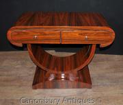 Art Deco Console Table Rosewood Hall Tables