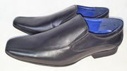 Mens Black Slip On Leather Formal Smart Shoes UK Sizes 7 8 9 10 11 12 