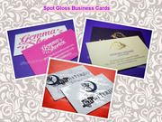 Soft touch and Luxury feel of Spot Gloss Business Cards