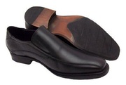 Mens New Casual Slip On Smart Formal Black LEATHER Shoes Size 7-11 UK 