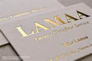 Cheap Gold Foil Business Cards from After Hours Creative Studio 