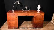 English Leather Campaign Desk Pedestal Desks Furniture