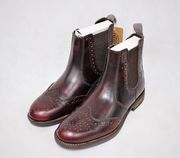 CATESBY CX07 BORDO Oxblood Lace Work Brogue Boots