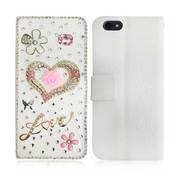 New Fancy Luxury Diamond Swarksi Love Diamond 3d Book Case for iPhone 