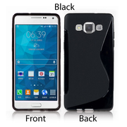 S-Line Soft Silicon Gel Case For Samsung Galaxy A5 in Black