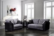 Shop for Bayley 3 + 2 Seater Sofa Set Leather and Fabric Formal Back !