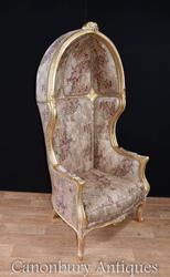 Regency Gilt Porters Chair Arm Chairs