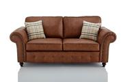 Buy Modern Oakland Faux Leather 3 Seater Sofa at Furniturestop.co.uk