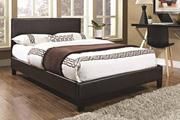 Purchase Modern Faux Leather Bed Frame with Memory Foam Mattress