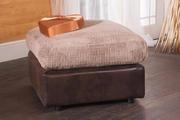 Obtain Supremely Comfortable Modern Design Joshua Leather Footstool