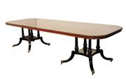 Regency Pedestal Dining Table in Flame Mahogany