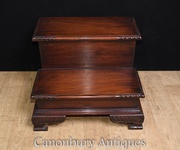 Victorian Library Steps Mahogany Ladder Cabinet Book