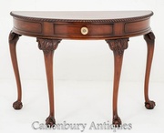 Antique Mahogany Chippendale Console Table