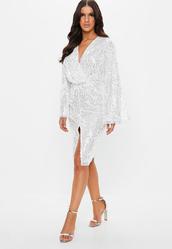 Best Online Shopping Fashion For Women's White Sequin Dress