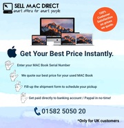 Sell your used Macbook pro and all Apple products by sellmacdirect
