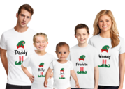Buy Santa’s Elf Personalised Christmas T-Shirts Online